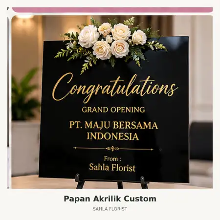Papan Bunga Akrilik Jekan Raya